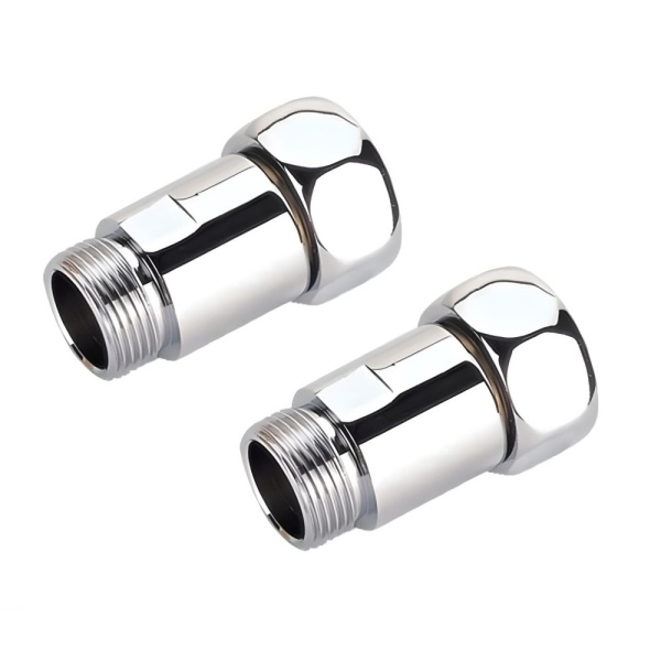 Соединение для полотенцесушителя 3/4"x1/2" ВН прямое (хром)