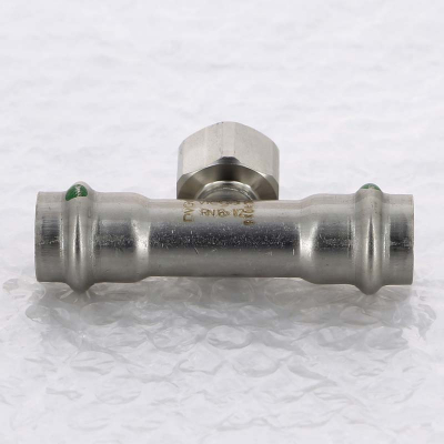 Тройник пресс-В 18х1/2"х18 (нерж. сталь) VIEGA