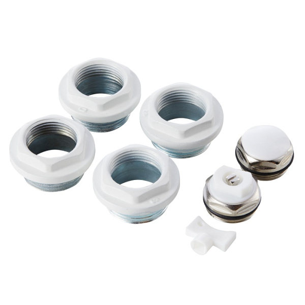 Набор для радиатора 3/4" (без кронштейнов) white Royal Thermo