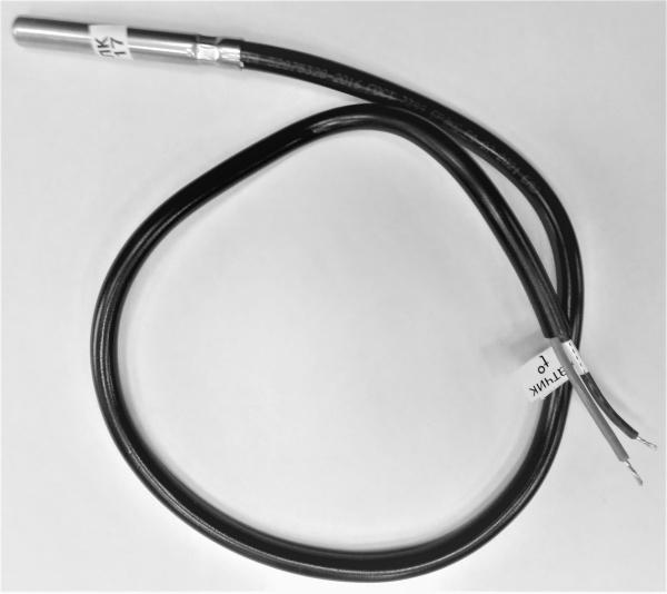 Датчик температуры воды гильза d7х50_Lm (-40+100), провод 2,0м 