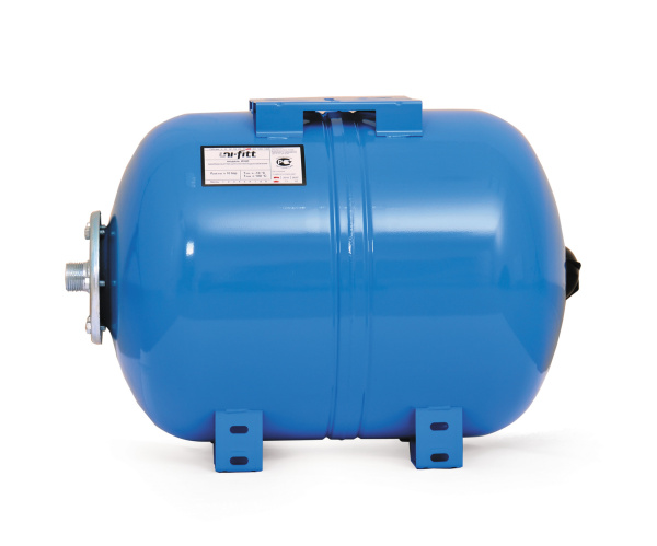 Мембранный бак для водоснабжения 24 л. Uni-Fitt (горизонтальный)