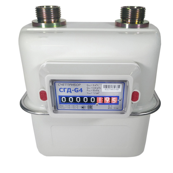 Счетчик газа СГД G4 (лев) резьба М30*2