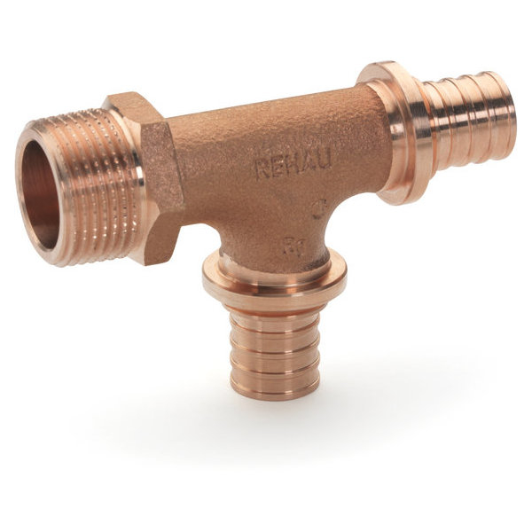 Тройник НР 20x20x3/4" RX+ (бронза) REHAU