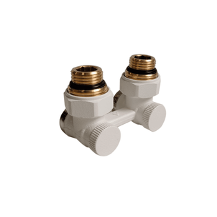 Узел нижнего подключения PREMIUM 1/2" х 3/4" Eurokonus, угловой Ral 9016М