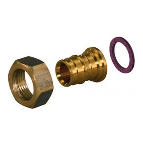 Штуцер 20x3/4" с накидной гайкой (латунь) UPONOR