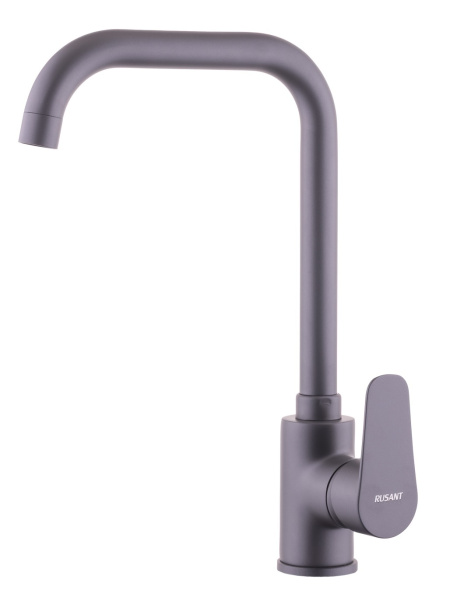 Смеситель для кухни,латунь,цвет-графит,картридж D35 мм RUSANT
