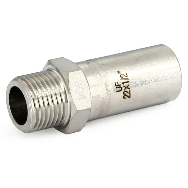 Вставка-Н пресс 22х1/2" (нерж. сталь) UNI-FITT