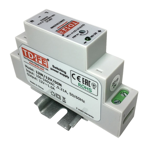 Блок питания DIN-рейка FARADAY 12W/12V MyHeat