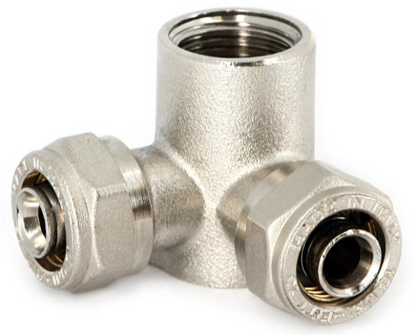 Угол ВР 16х1/2"х16 проходной c крепл. цанга UNI-FITT