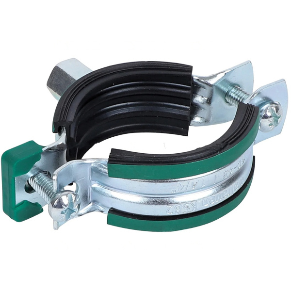Хомут KSB2 М8/М10 1 1/4" (40-45 мм) 2-х винт. с уплотн. epdm, быстрый замок