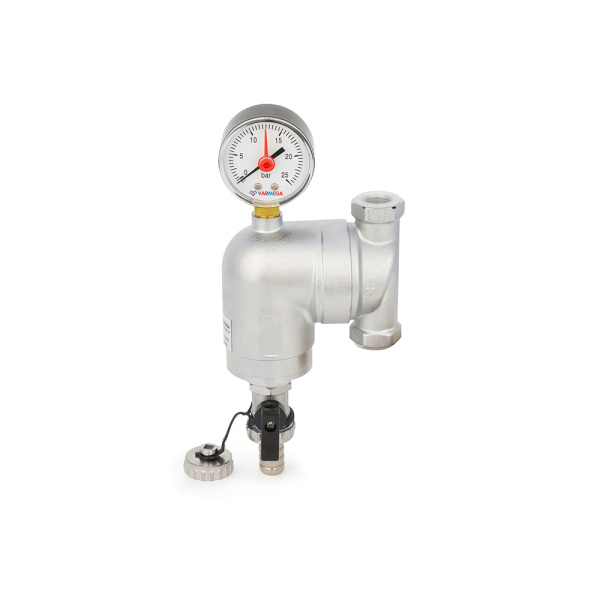 Фильтр промывной, поворотный 1/2" ВР с манометром VARMEGA