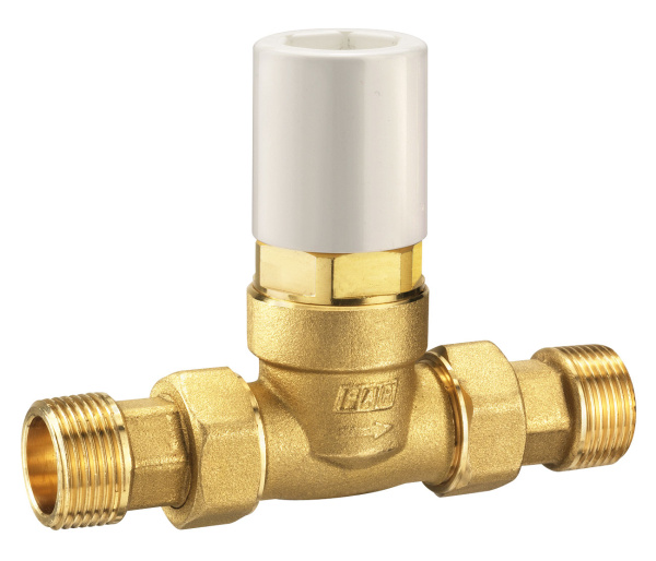 Перепускной клапан, прямой 3/4" (американка, диапазон срабатывания 0,1-0,6 бар), без покрытия FAR