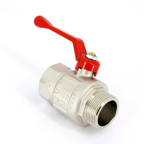 Кран шар.дл.руч. 11/4" ВН красная UNI-FITT полнопроходной