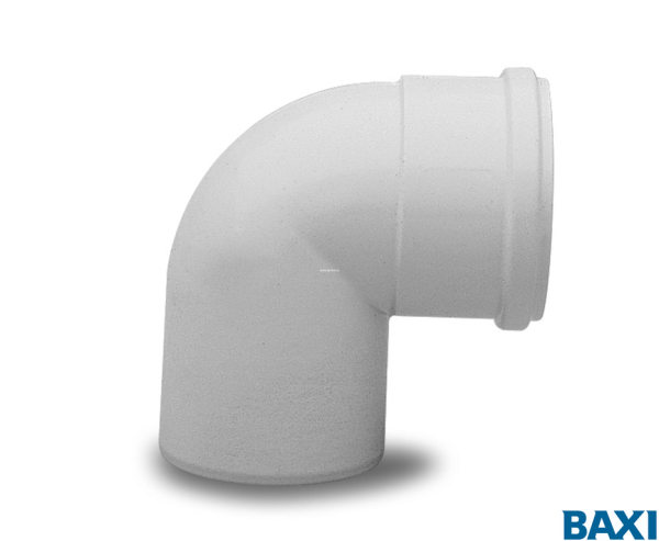 Отвод BAXI 90 град.диам. 80 мм полипропиленовый