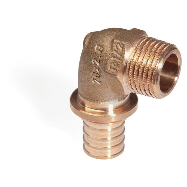 Угольник НР 20х1/2" RX (бронза) REHAU