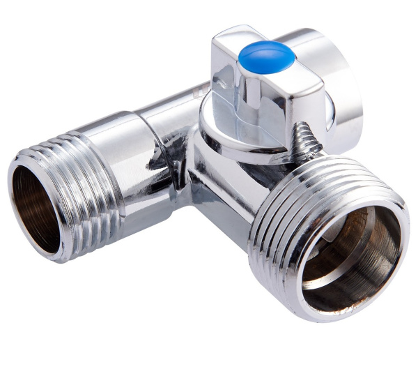 Кран шар. 1/2"x3/4"x1/2" ННВ (для стиральных машин) MVI