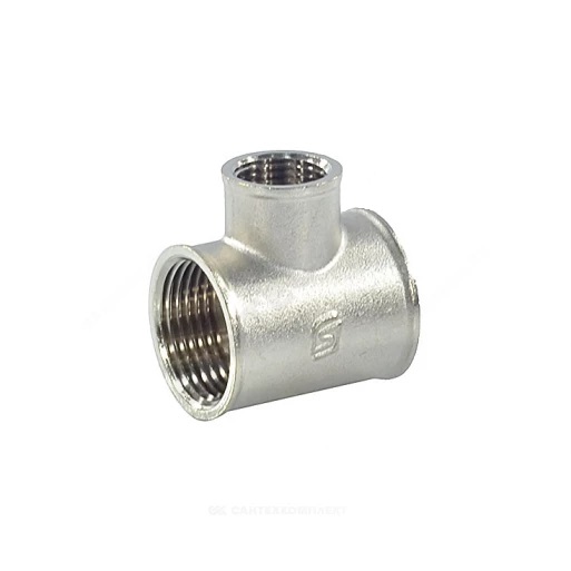 Тройник 3/4"х1/2"х3/4" ВР (никел.) SantechSystems