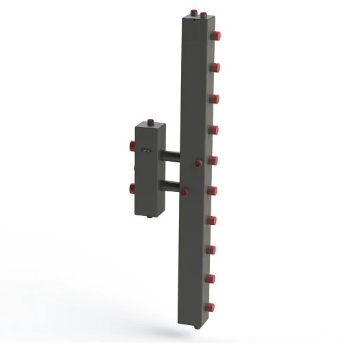 Гидроразделитель с коллектором вертикальный, односторонний  5 контуров (до 70 кВт) ZOTA