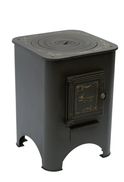 Печь под казан "Сибирь" с чугунной плитой и дверцей