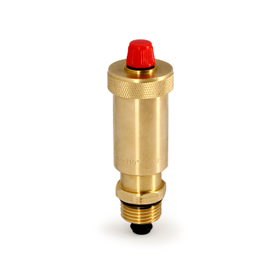 Воздухоотводчик автоматический 1/2" (латунь) Slim UNI-FITT (с отсечным клапаном)