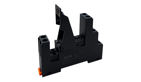 Колодка реле 14F08-E, 8pin на DIN-рейку с пластиковым фиксатором