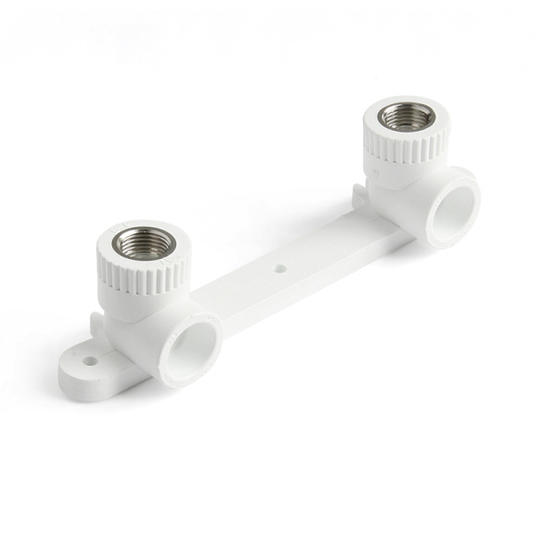 Водорозетка ВР 25*1/2 двойная на планке (белая) ProAqua