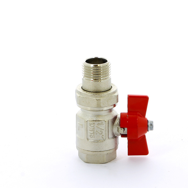 Кран шар.америк. 1/2" баб.красная ITAP