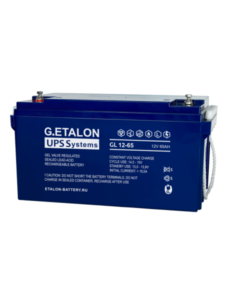 Аккумулятор G.ETALON GL GEL 65 Ач, 12 В