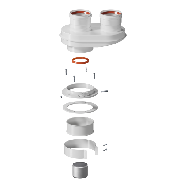 Адаптер моноблочный универсальный D80/80 (кроме Immergas)