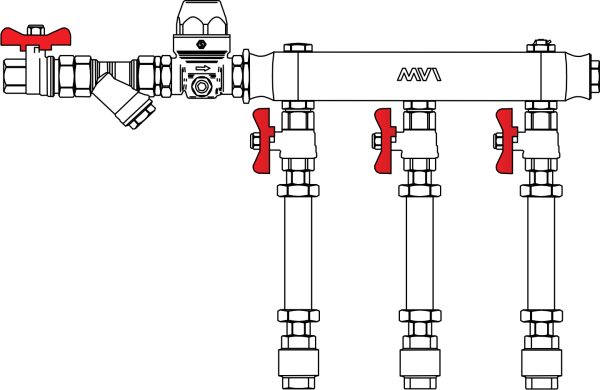 Узел коллекторный MW1-40S-20R-6-15-P