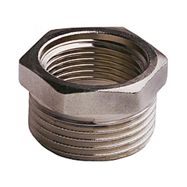 Футорка 1 1/2"х1" НВ (никел.) GENERAL FITTINGS