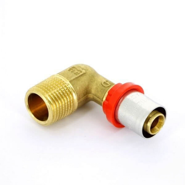 Угол НР 16х1/2" пресс TIEMME