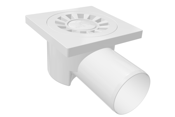 Трап боковой D50 пласт. реш. 100*100 NOVA Plastic