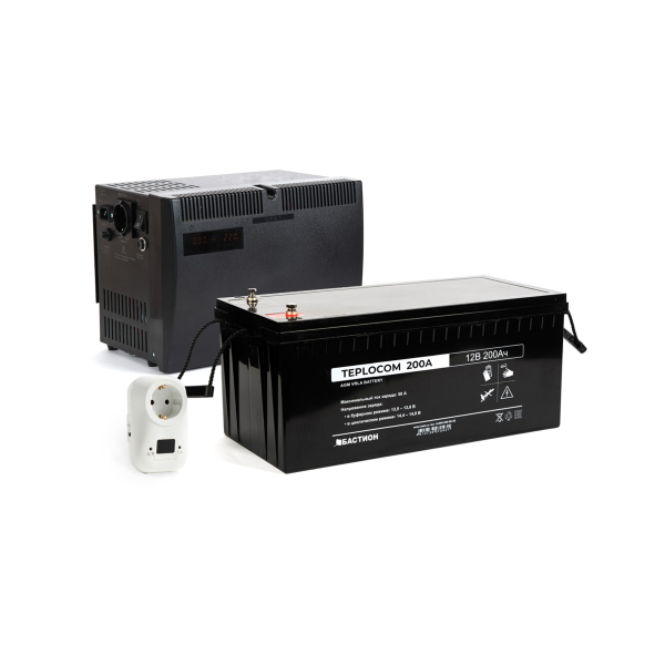 Комплект ИБП Teplocom 500+АКБ 200 Ач+Тренировщик АКБ TBS Maximum