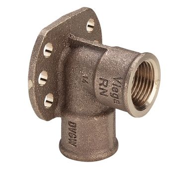 Уголок установочный 1/2" бронза, VIEGA