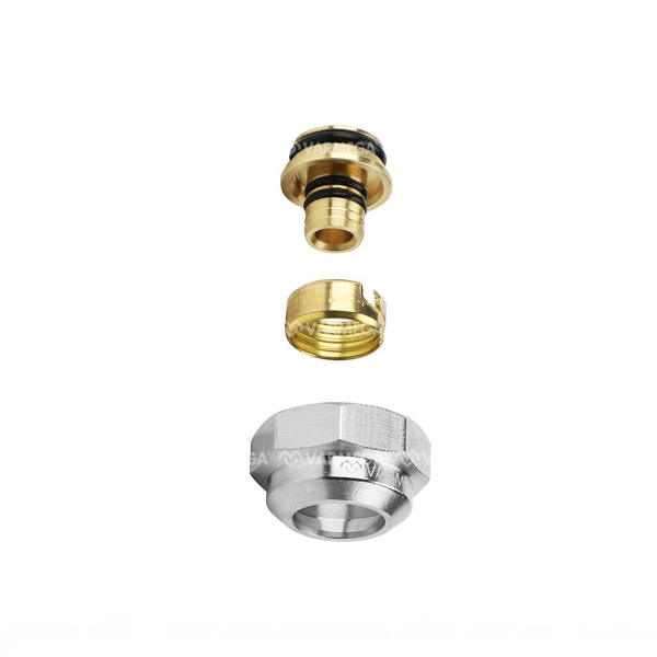 Соединитель обжим 16x2.2 (для п/э и м/п) 3/4"ЕК VARMEGA