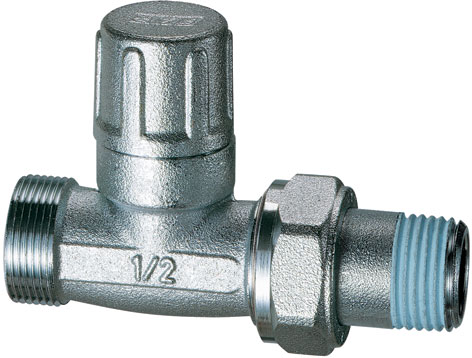 Вентиль запорный, прямой, НР М24х19 х 1/2" FAR