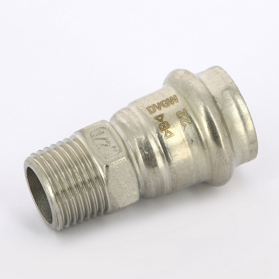 Муфта пресс-Н 22х1/2" (нерж. сталь) IBP