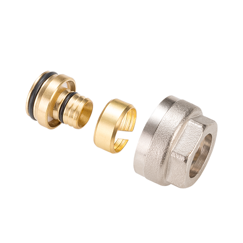 Соединитель обжим 16x2.0 (для п/э и м/п) 3/4"ЕК MVI