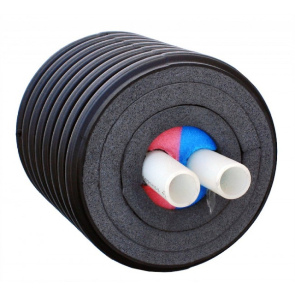Труба в изоляции 2x40x3,7/175 (L=200 м) PN6 ECOFLEX THERMO TWIN UPONOR
