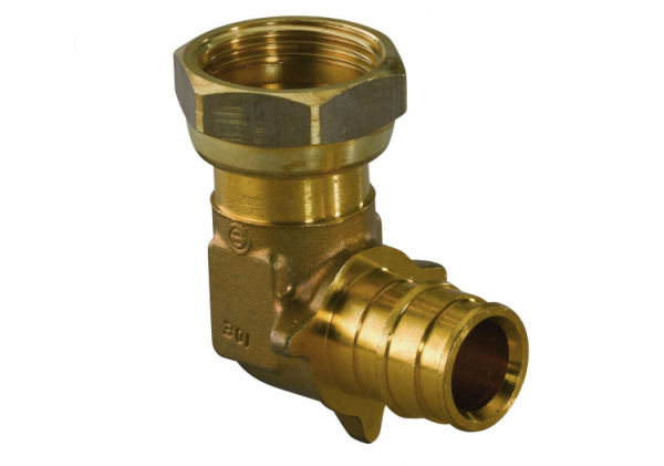 Угольник 20x1/2" (с накидной гайкой, латунь) UPONOR