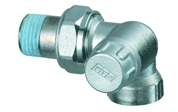 Вентиль запорный трехосевой, правосторонний, ВР 1/2" FAR