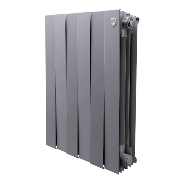 Радиатор биметаллический Royal Thermo Piano Forte 500 [6 секций] Silver Satin