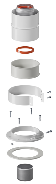 Адаптер вертикальный коакс. 60/100 (кроме Immergas и Navien Delux) KRATS