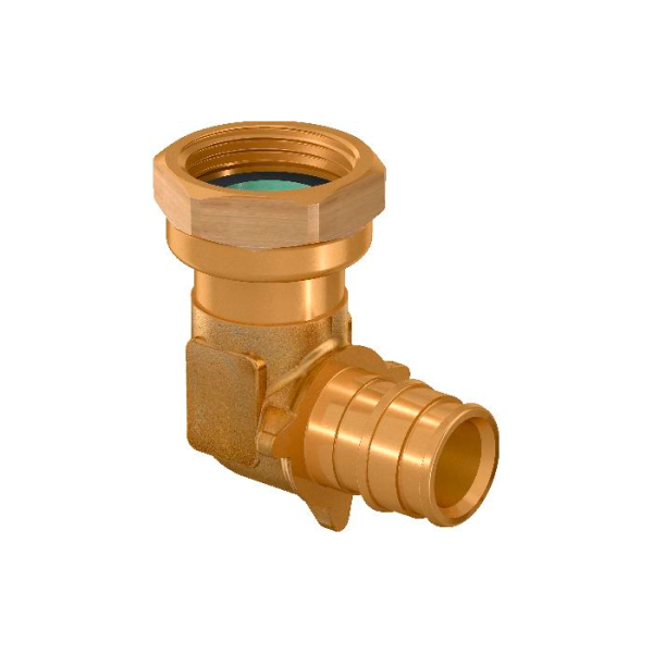 Угольник 16x1/2" (с накидной гайкой, латунь) UPONOR
