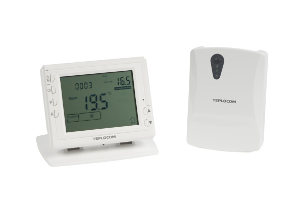 Термостат TEPLOCOM TS-Prog2AA/3A-RF (беспроводной, программируемый)