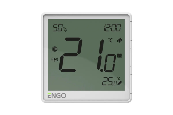 Термостат комнатный ENGO One (встраиваемый, Wi-Fi/ZigBee, программируемый, белый)