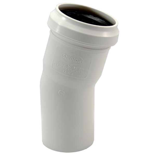 Отвод 50x15° COMFORT PLUS SINIKON