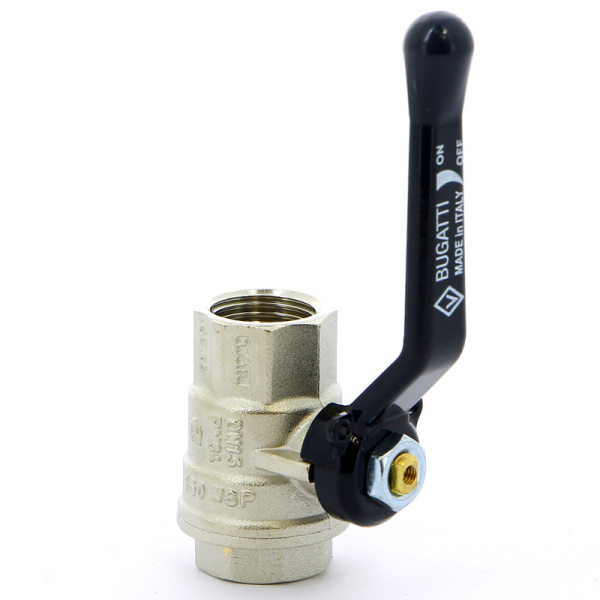 Кран шар.дл.руч. 1/2" ВВ черная OREGON BUGATTI