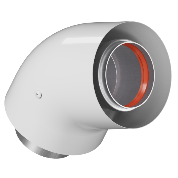 Отвод коаксиальный 60/100 45 гр. KRATS